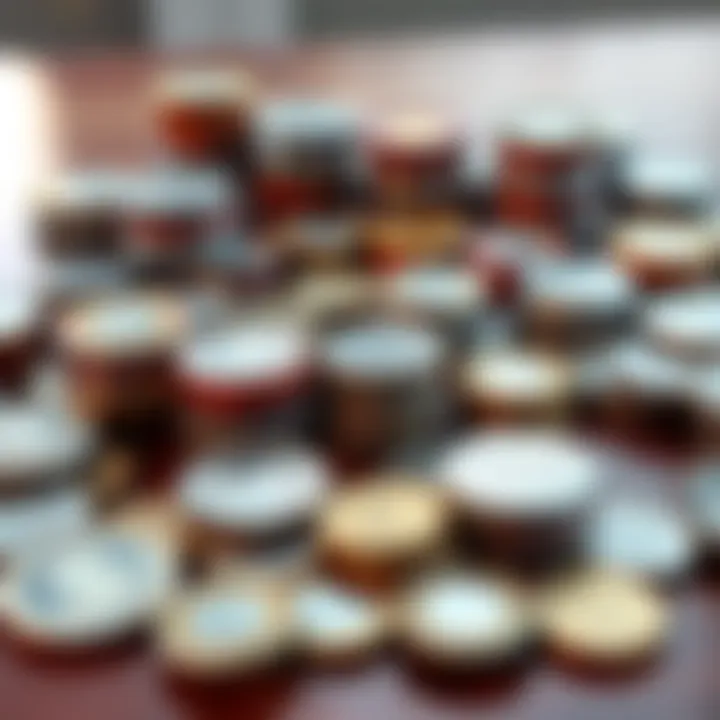 A collection of foreign and Filipino silver coins displayed on a table, highlighting the bulk offer of silver coins available for purchase.