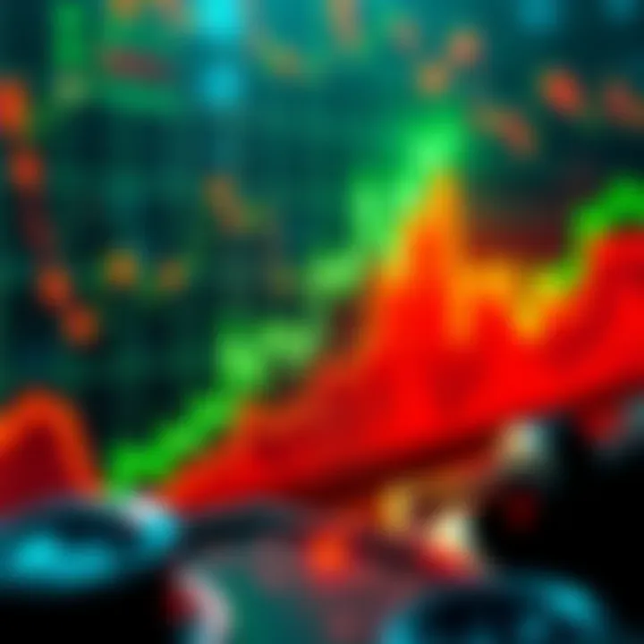 Graph showing upward trend in HBAR Hedera cryptocurrency performance with indicators in green