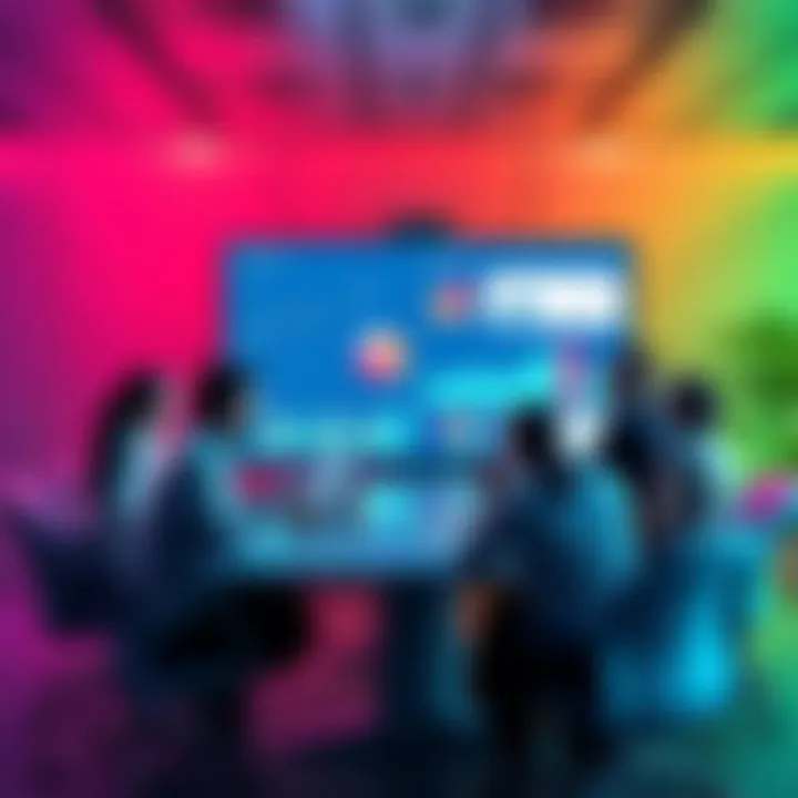 Business Challenges in 2026 A group of business people discussing profit strategies around a conference table with charts and graphs displayed on a screen