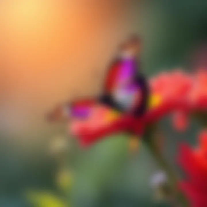 Butterfly on a flower A beautiful butterfly perched on a colorful flower, symbolizing the fleeting nature of life.