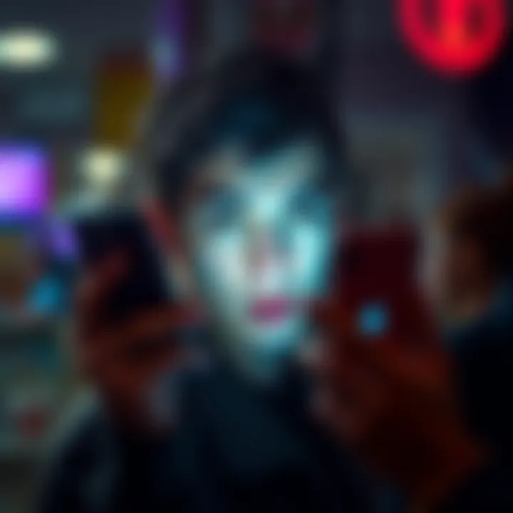 Buyer staring at phone with a confused expression, feeling abandoned by a seller