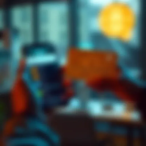 A person holding a credit card and a smartphone displaying cryptocurrency options