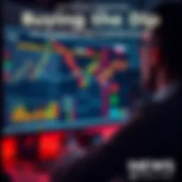 A person reviewing stock charts on a computer screen with falling numbers, symbolizing market loss and investment strategy.