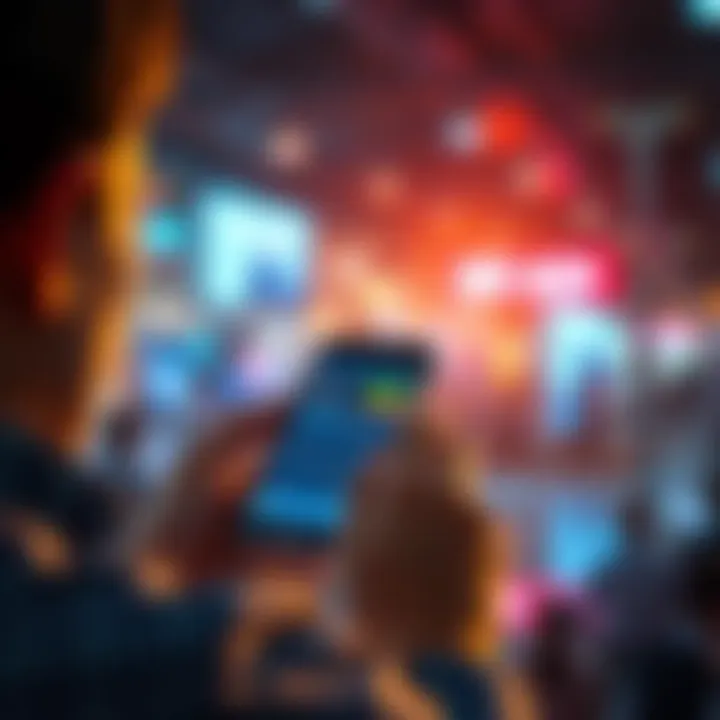 A person using a smartphone to buy XCH with ACH while showing financial apps on the screen