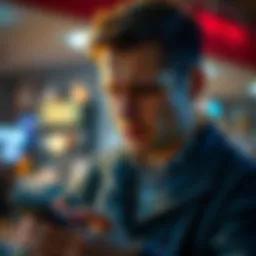 Canadian man scammed through dating app A distressed Canadian man looks at his phone, worried about losing his money to a crypto scam from a dating app.