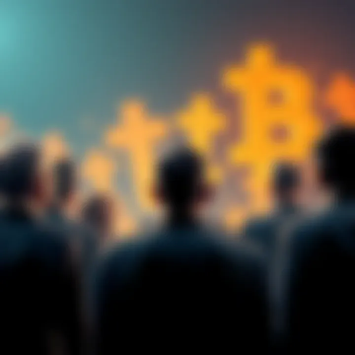 Candidates Evaluated on Crypto A graphic showing political candidates being assessed for their views on digital assets, with cryptocurrency symbols in the background.