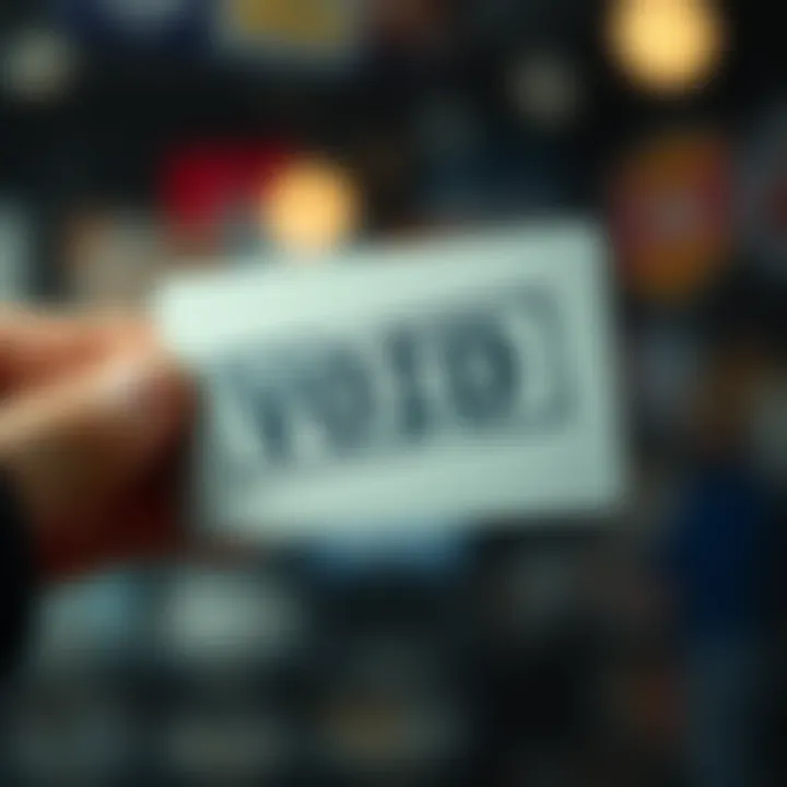 Card Marked 'VOID' Close-up of a card with 'VOID' stamped across it, showing a hand hesitating to use it.