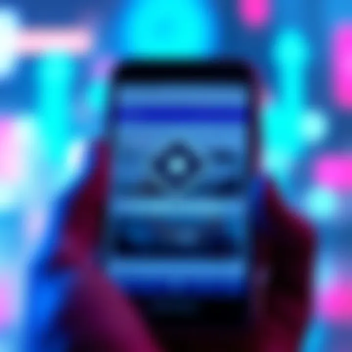 Cardano Community Updates A smartphone displaying the Cardano logo with news articles and forums open on the screen, symbolizing the search for reliable information in the community.