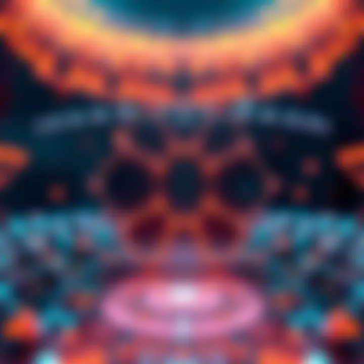 Illustration of Cardano blockchain with a split in the center, indicating a division due to app failure concerns