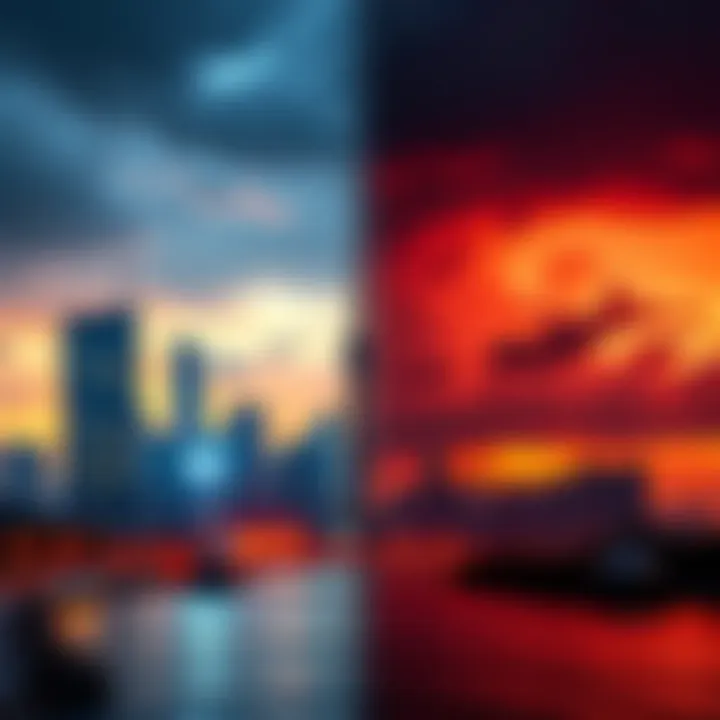 Cardano's Future Debate A split image showing a bright city skyline on one side representing Cardano's potential, and dark storm clouds on the other side symbolizing concerns about its future. Charles Hoskinson, the founder,...