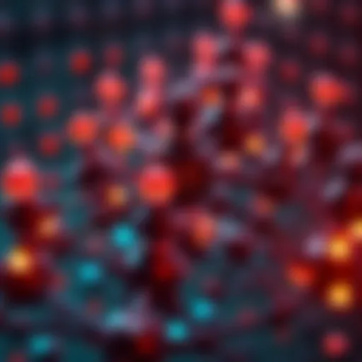 A visual representation of Cardano's blockchain network with nodes connected, showing the decentralization aspect and rewards for node operators.
