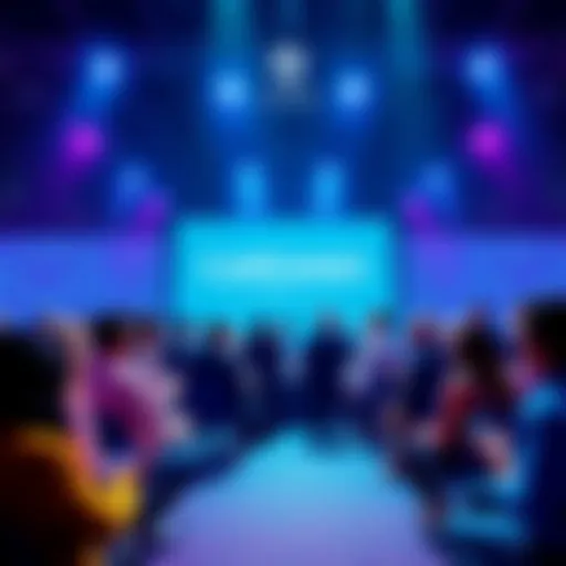 A diverse group of people discussing blockchain innovations at the Cardano Summit 2025