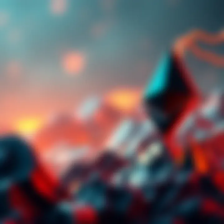 Graph comparing Cardano and Ethereum features with upward trends in growth for Cardano