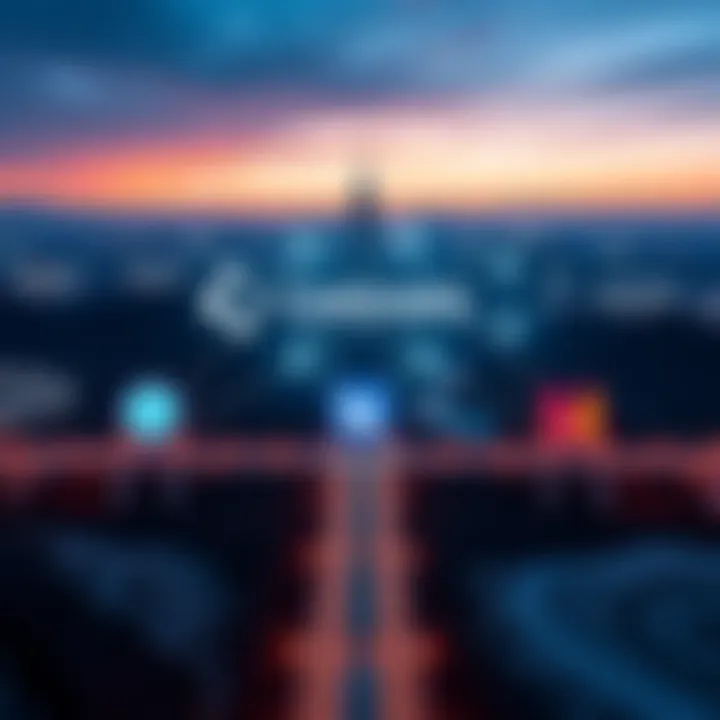 An illustration showing Cardano's logo connected to other blockchain logos through bridges, symbolizing cross-chain connectivity driven by Wanchain.