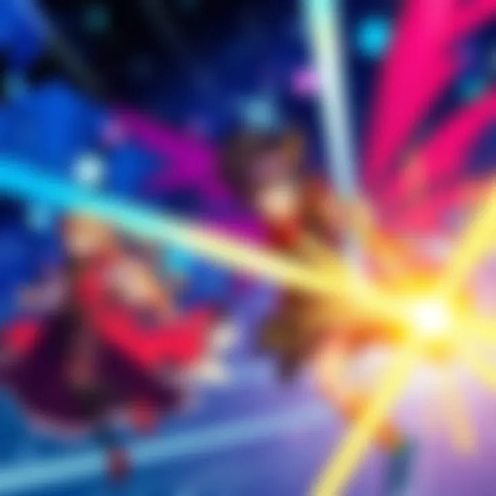 Scene from Cardcaptors Episode 1 showcasing enhanced visuals and characters in action