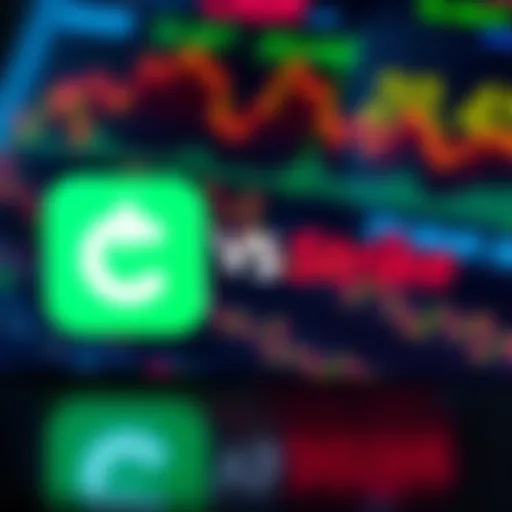 Comparison of Cash App and Strike logos with a background showing financial transactions