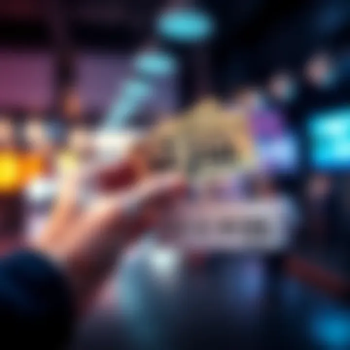 A hand holding a cash reward with a sign-up code next to it, representing an easy cash incentive for new users.
