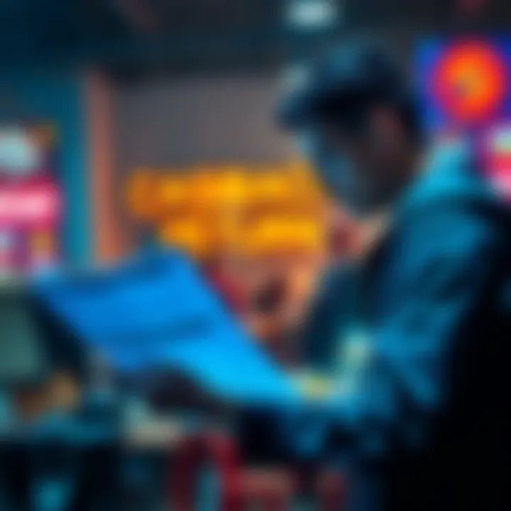 A person reviewing cashback return policy documents for Krak card transactions