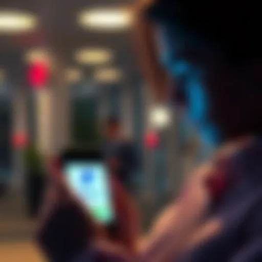 A person looking at their phone and appearing concerned about a missing payment, with a PayPal and bank logo visible on the screen.