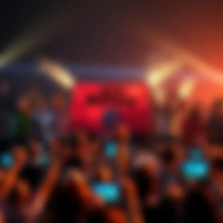 A group of people celebrating a milestone achievement, holding banners in support of Atlas.