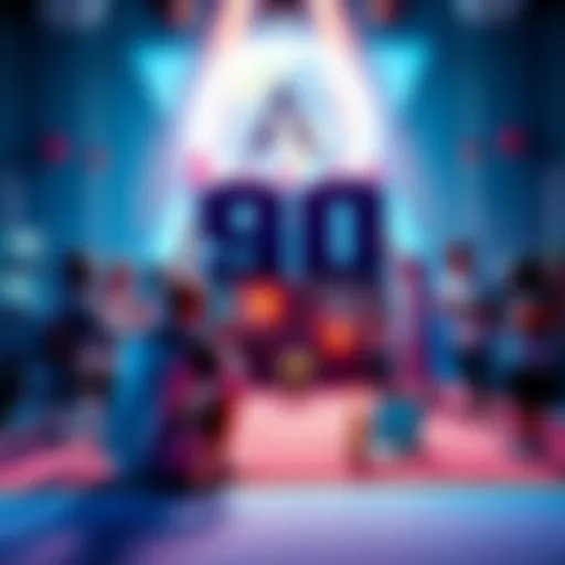 A group of players celebrating their 90-day milestone in a virtual world, sharing achievements and playtime stories.