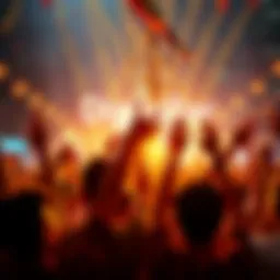 A vibrant image showing a group of people celebrating with decorations and digital symbols representing freedom and decentralization.