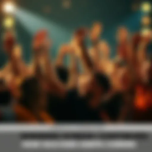 A group of diverse people joyfully celebrating a recent victory with raised hands and smiles