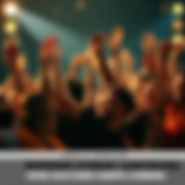 A group of diverse people joyfully celebrating a recent victory with raised hands and smiles