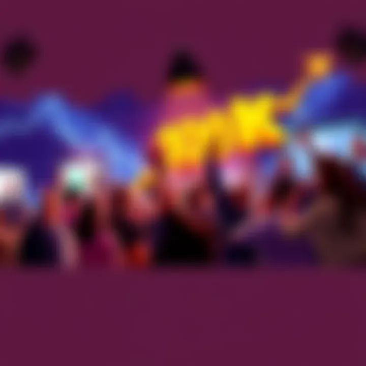 Group of people cheering as a graph shows prices rising towards 100K