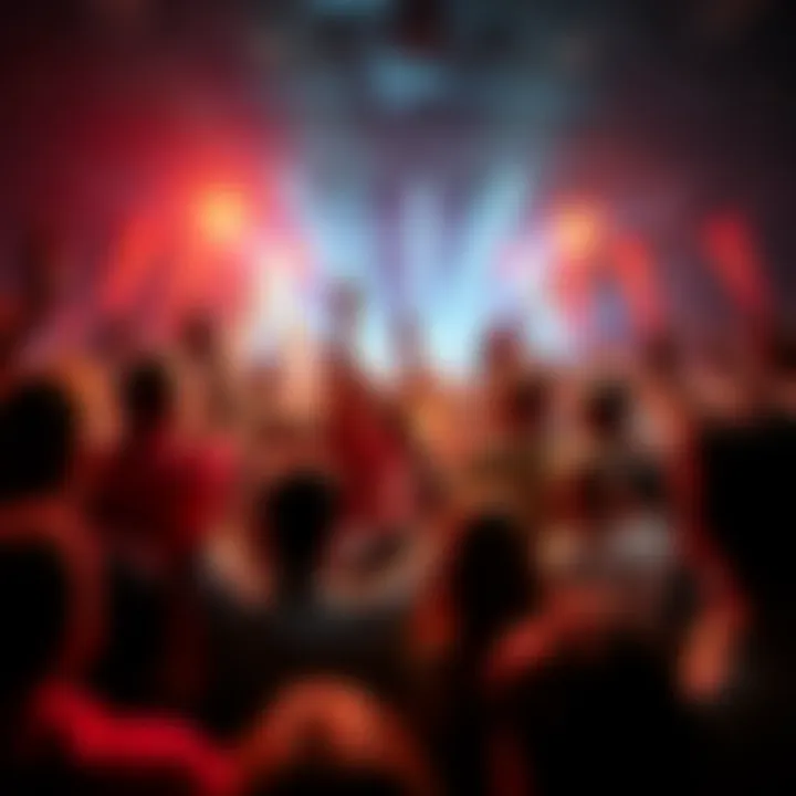 Bitcoin community members celebrating King Geoffrey's leadership with banners and cheers at an event