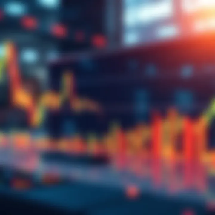Stock market graph showing fluctuations with downward trend and hopeful upward movement for CENN stocks