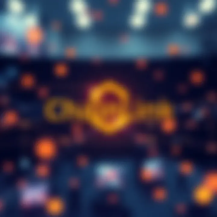 Visual representation of Chainlink logo integrated with blockchain technology symbols, highlighting reliable data for tokenization.