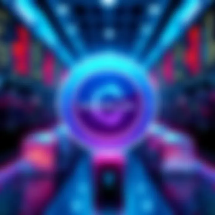 Illustration of Chainlink logo with U.S. stock market icons representing data feeds for DeFi platforms