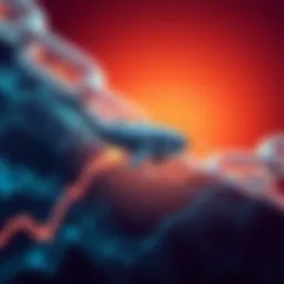 A graph showing a downward trend in Chainlink's price over seven months with a whale symbol superimposed