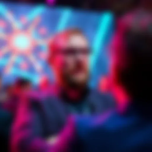 Charles Hoskinson at a conference discussing his lack of control over Cardano