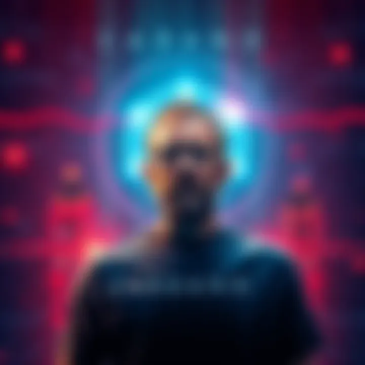 Charles Hoskinson announcing his departure from X, with a background featuring the Cardano logo and community supporters.