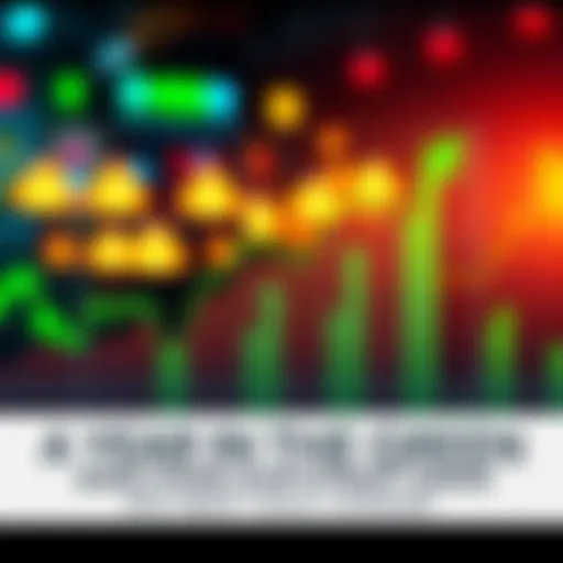 A graph displaying steady growth over the past year with an upward trend.