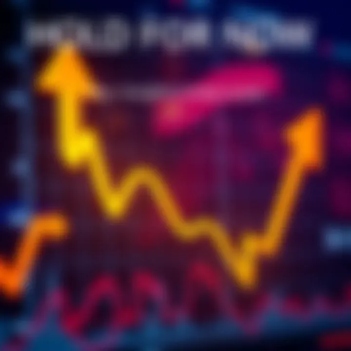 A chart displaying recent trends with upward and downward arrows, indicating fluctuations in data, symbolizing the cautious approach recommended by experts.