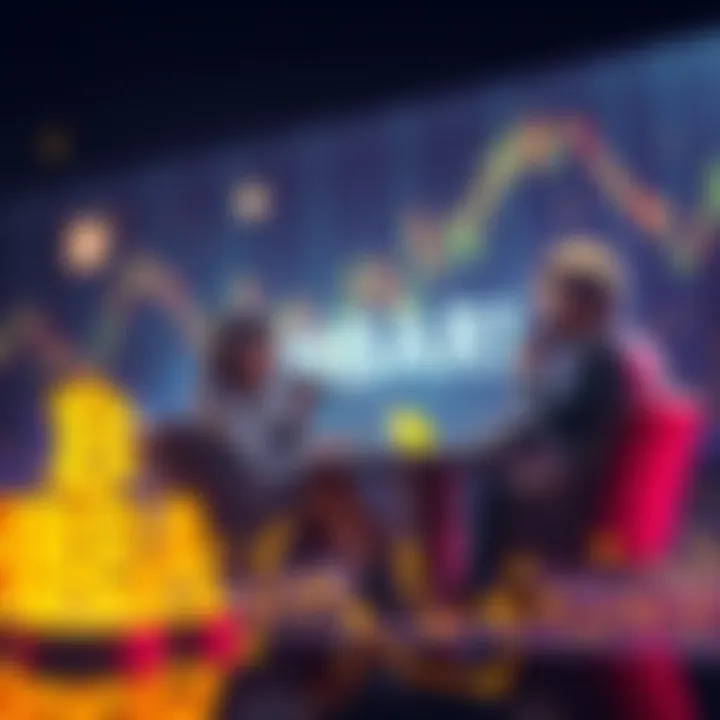 A graphic showing ChatGPT discussing HBAR, with crypto symbols and charts in the background.