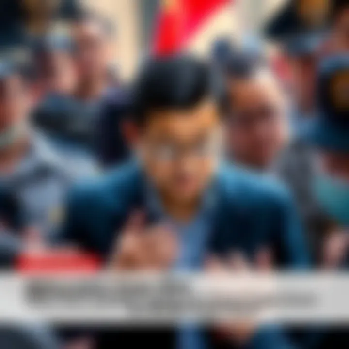 Billionaire Chen Zhi in handcuffs surrounded by law enforcement officials as he is extradited to China for a major crypto scam