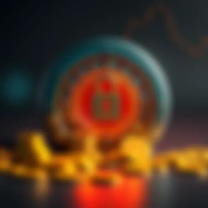 Citrea ctUSD Vault Concept A visual representation of Citrea's ctUSD vault showing USDC coins with a 2-month lock symbol and potential CTR growth.