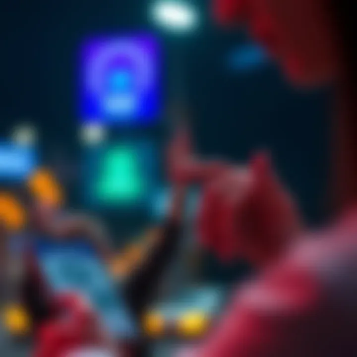 Person using the SPEDN app on a smartphone to claim their unspent balance.