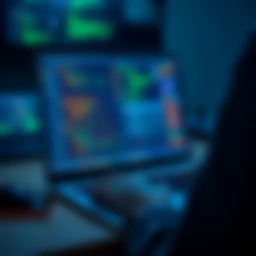 A person coding on a laptop with an AI interface displayed on the screen, showcasing programming tools and workflow.