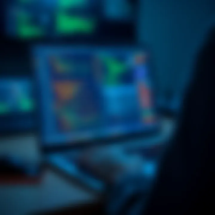 A person coding on a laptop with an AI interface displayed on the screen, showcasing programming tools and workflow.