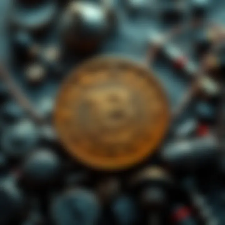 A coin representing different historical eras, showcasing its changing values and meanings across timelines.