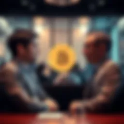 Coinbase CEO and French banker engaged in a discussion about Bitcoin's value