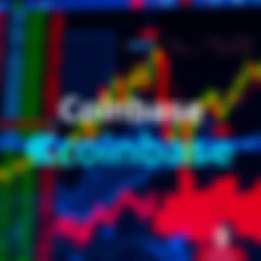 Coinbase and Chainlink logos with a stock market background, symbolizing the collaboration for tokenized stocks on Base.
