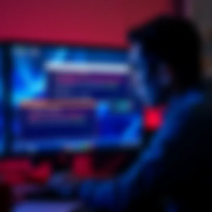 A computer screen showing confusing error messages from Coinbase with a concerned person looking at it.