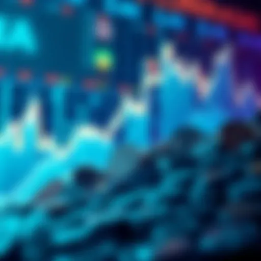 Graph showing significant financial losses for Coinbase, symbolizing challenges in the cryptocurrency market.