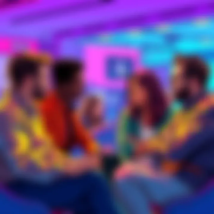 Group of people sharing experiences about their 7k limit on Coinbase in a casual setting